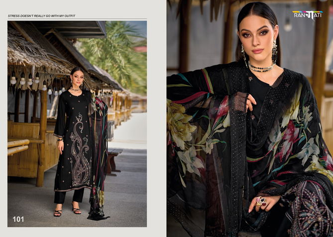 Jashen E Rang vol 7 By Rangati Embroidery Pashmina Designer Salwar Suits Wholesale Shop In Surat
